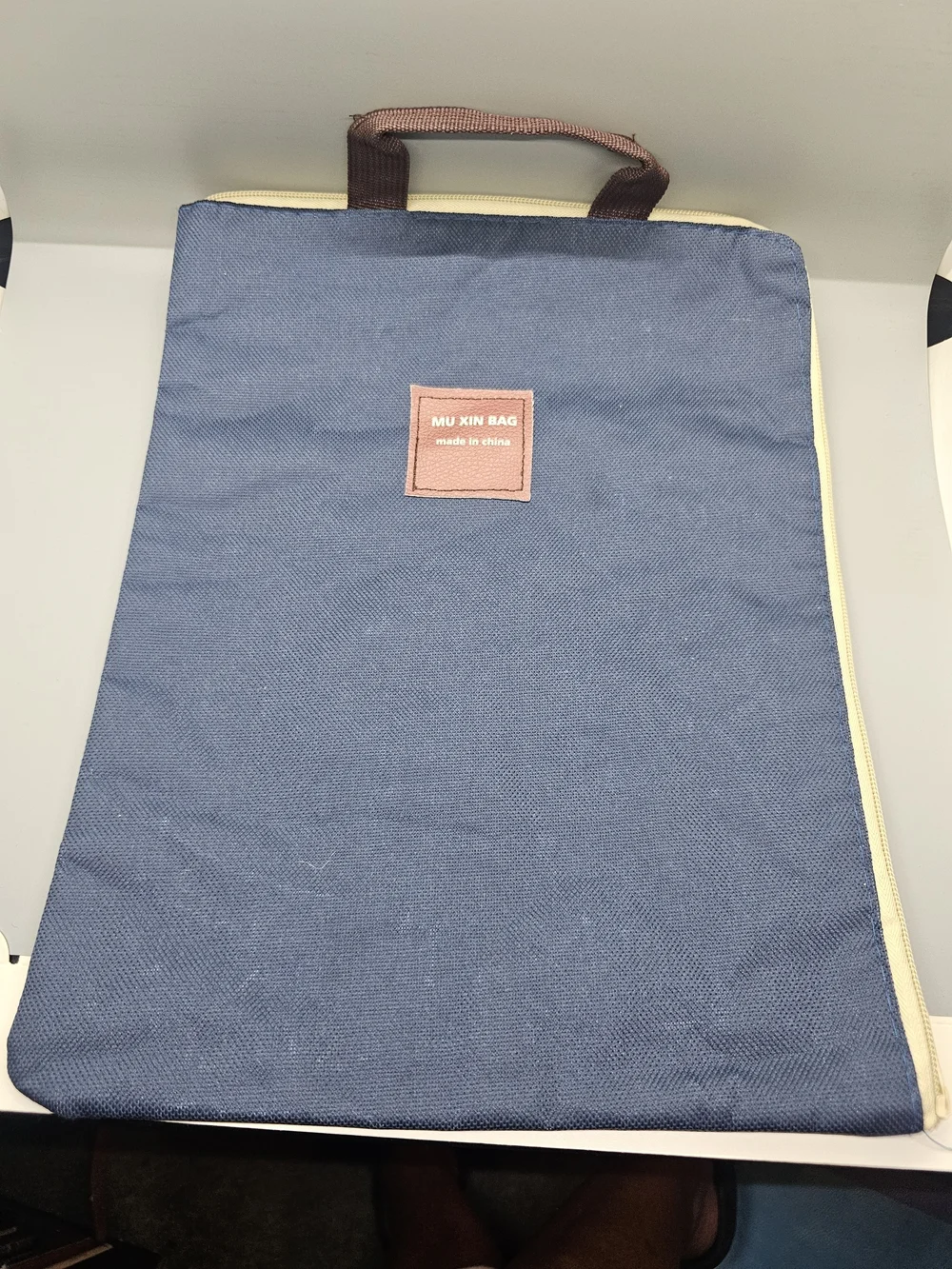 Navy Travel Document & Laptop Sleeve